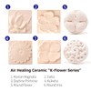 CRECEN Air Purifying Healing Ceramic Stone Diffuser - Round Flower-Eliminate