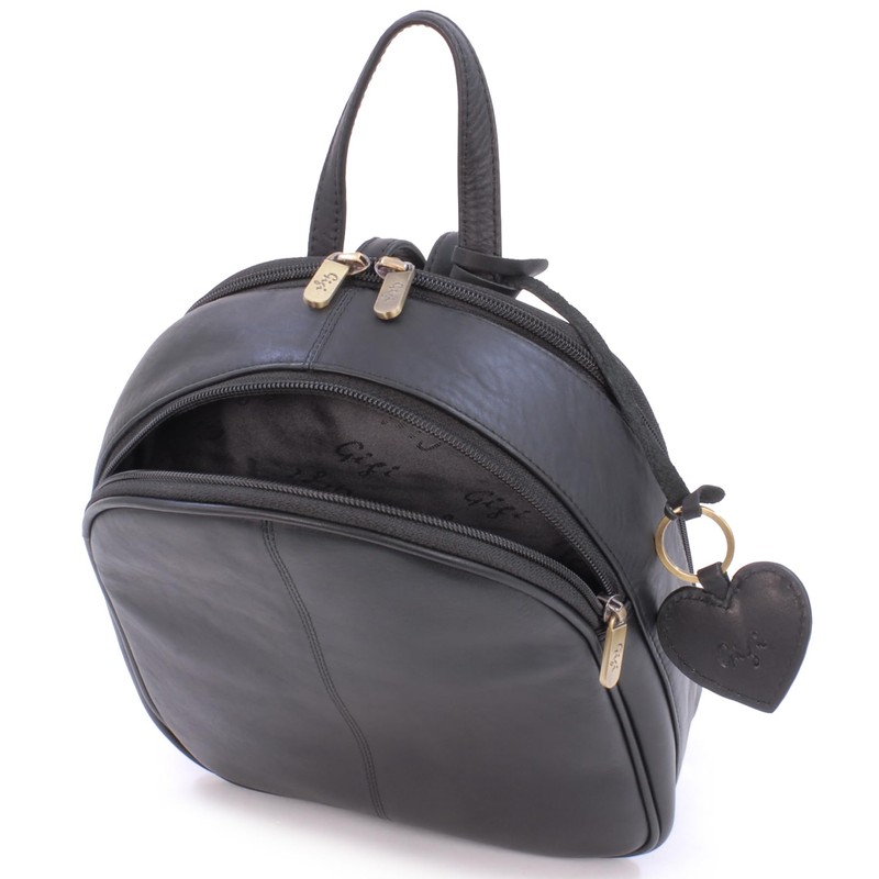 Gigi - Small Leather Fashion Backpack For Women - Rucksack