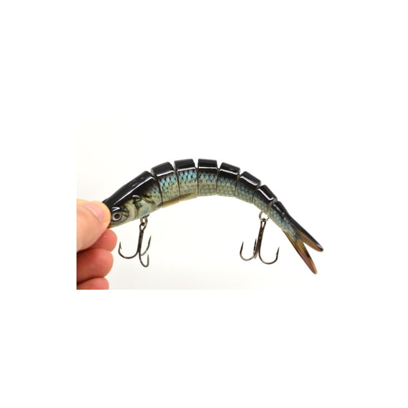 FISHIN ADDICT Roach Multi Jointed Fishing Lure Swimbait Silver Roach