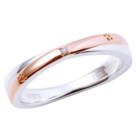 The KISS PN-SR508DM Peanuts Snoopy Diamond Silver Ring, Metal, Diamond