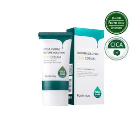 Farmstay Cica Farm Nature Solution Sun Cream 50g (SPF50+/PA++++), 3 pieces / 팜스테이 시카 팜 네이쳐 솔루션 선크림 50g (SPF50+/PA++++), 3개