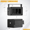 Okerny Rocker/Toggle Switch Box - 3 Gang Switches Installation housing