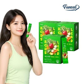 퍼니트 무설탕 리얼 클렌즈 마시는 샐러드 30포 x 3박스 19종 과채파이토 케미컬 Funite Sugar-Free Real Cleanse Drinking Salad 30 Pack x 3 Boxes 19 Types of Vegetable and Fruit Phyto Chemical