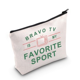 G2TUP Bravo TV Show Makeup Bag Bravo Fan Gift Bravo TV is My Favorite Sport Reality TV Show Gifts (Favorite Sport CA)
