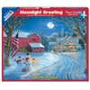 White Mountain Puzzles Moonlight Greeting - 1000 Piece Jigsaw Puzzle