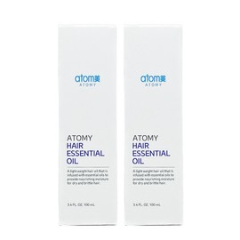 Atomy hair essential oil 100mlX2 + 1 portable mini wet tissue provided, 100ml / 애터미 헤어 에센셜 오일 100mlX2개 +휴대용 미니물티슈 1개 증정, 100ml