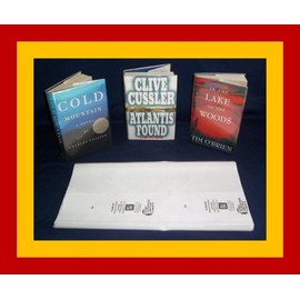 10 - 9 1/4" x 19" Brodart Book Covers - Center-Loading, Adjustable, Clear Mylar