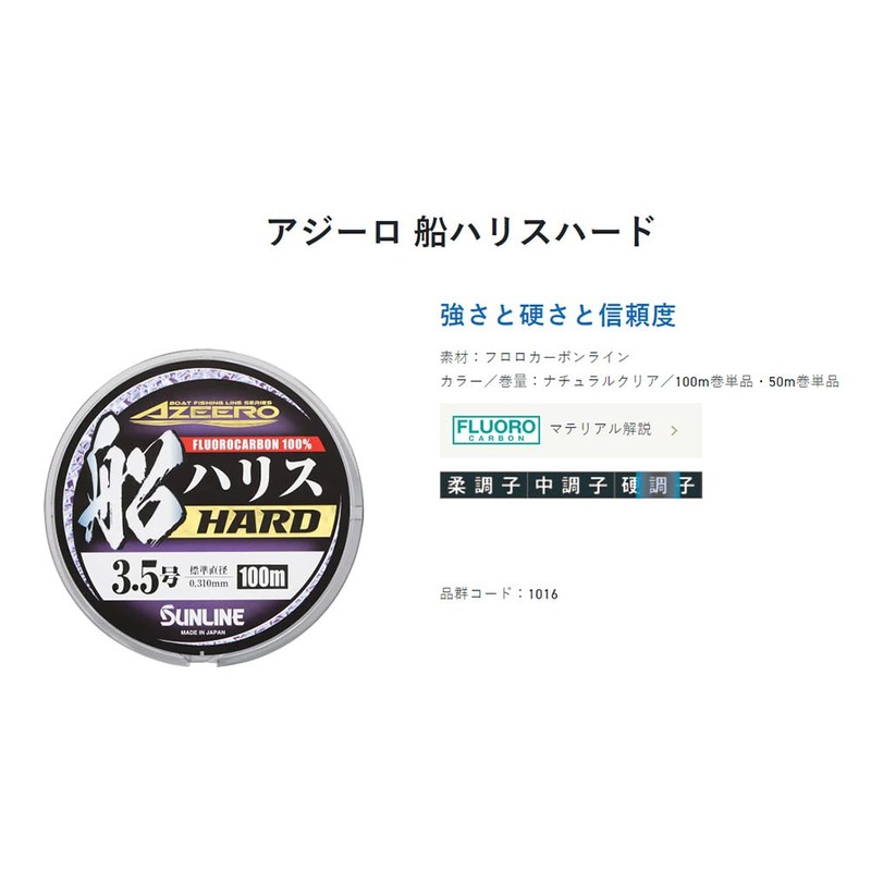 Sunline Aziro Ship Harris Hard 100m No. 2