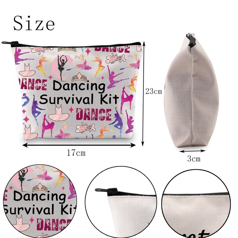Dancer Gift Dancing Survival Kit Dancing Girl Zipper Pouch Makeup