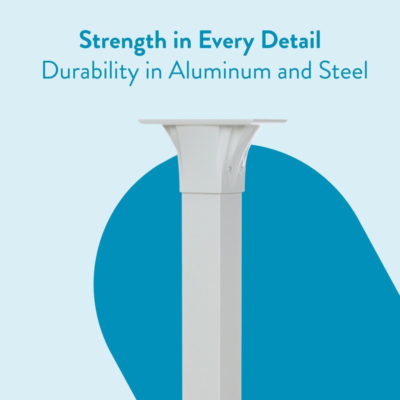 Architectural Mailboxes Callaway Aluminum Mailbox Post, Compatibility Code A, B,