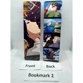 Unbranded Howls Moving Castle Custom Bookmarks Double Sided And Laminated Studio Ghibli
