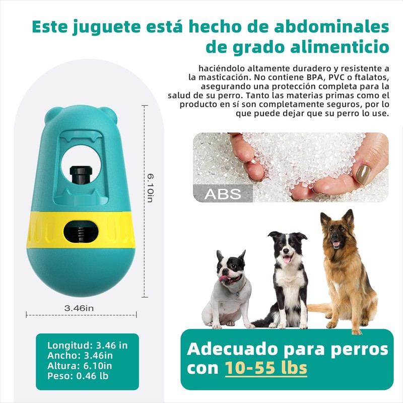 Alejandro Juguete para Perros con Bola de Comida con Fugas,