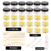 Pack of 27 containers, 5 ml, jars with lid, lip