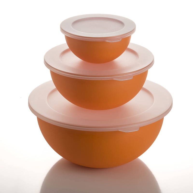 Omada Design Set of 3 Salad Bowls with Lids (0.5