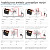 FILN 2PCS 19mm (3/4'') Latching Push Button Switch Latching 12V
