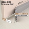 KNEELISA 39" Gray Under Door Draft Stopper Exterior,Bottom Door Sweep