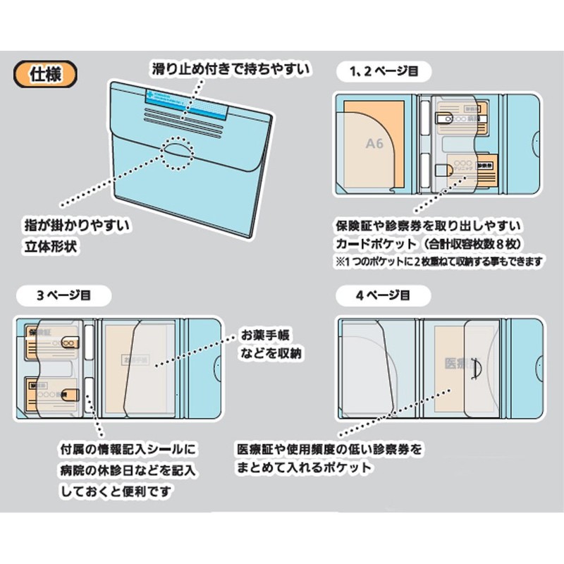 リヒトラブ これだけでお医者さんに行ける ファイル S 水 HM620-14