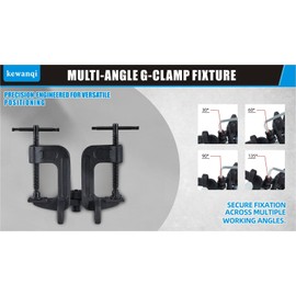 kewanqi 90 Degree Right Angle Coerner Clamp,G-Angle Clamps with Adjustable PositioningPins, Portable Clamps for Woodworking, Photo Framing, Gifts for Men Dad