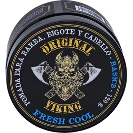 ORIGINAL VIKING® Pack 2x1 Pomada Fresh Cool | Tacto Premium, Modelado Preciso, Larga Duración, Vegano, Cruelty-Free, Origen Natural | Aroma Refrescante – ¡Transforma tu Barba y Cabello Sin Parabenos,