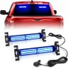 Emergency Strobe Traffic Light Bar 40 LED Dash Safety Flashing