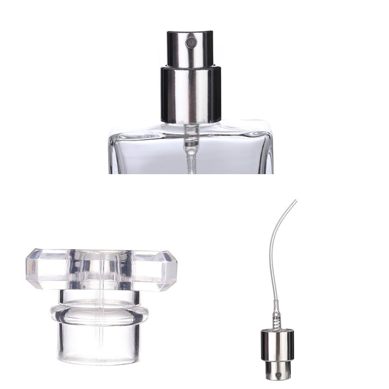 6 Pack 30ml / 1 Oz Transparent Refillable Perfume Bottle,