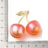 Ipotkitt 4pcs Cherry Shaped Resin Charms Cute Fruit Dangle Charms