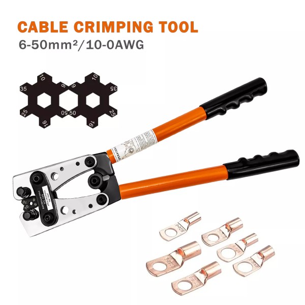 iMeshbean Crimping Pliers Battery Cable Lug Crimper Wire Terminal Crimping