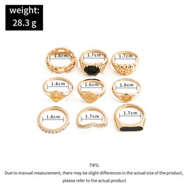 Stocking Stuffers Holiday Outfits for Women 2024 Gold Rings for Women Dainty Gold Knuckle Rings Stackacle Open Rings Set Gold Statement Rings Boho Finger Rings Midi Rings Set Trendy Jewelry Birthday Gifts for Girls(Style2)