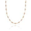 Lynora Jewellery Geobeads Necklace Rose Gold Plate Rose Gold 22"