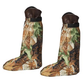 PATIKIL Waterproof Shoe Covers, Zipper Rain Shoe Cover Snow Boot Covers Protective Overshoes for Outdoor Activities, M, Camo