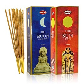 HEM Celestial Pair Sun & Moon, 240 Sticks Total