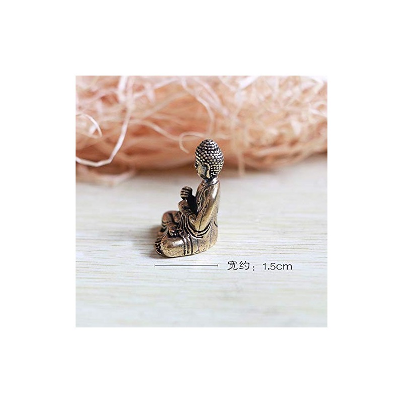 Dainichi Nyorai Buddha Statue Figurine Mini Chua Copper 3cm