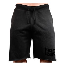 Monsta Clothing Co. Hard Livin (HRD-LVN) Sweatshorts Small Black/Black