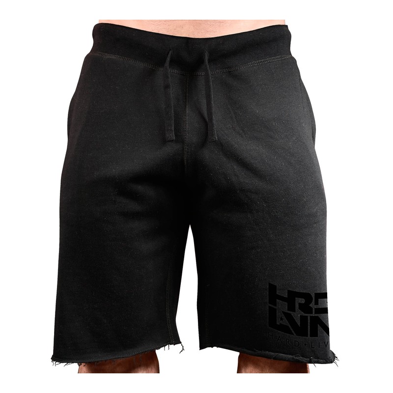 Monsta Clothing Co. Hard Livin (HRD-LVN) Sweatshorts Small Black/Black