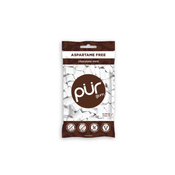 Pur Aspartame-Free Gum Bag - Various Flavours, Chocolate Mint