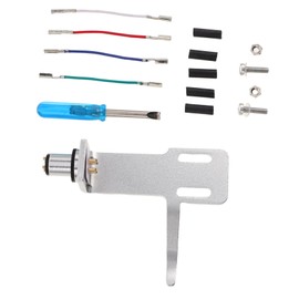 Operitacx Phono Headshell with Oxygen Copper Cables, Durable Replacement Assembly for Turntable, Precise Fit, Compatible with Various Vinyl Accessories for Music Events and