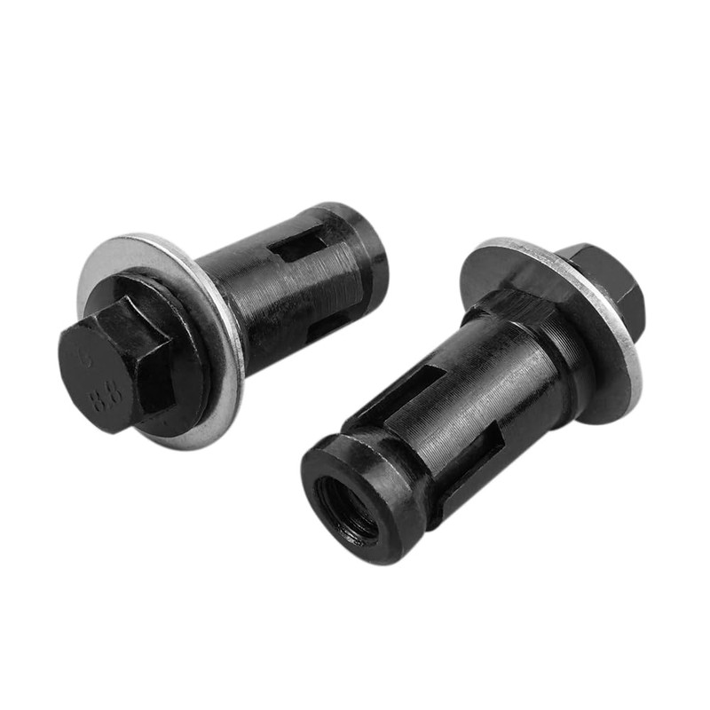 NICECNC Black Rock Slider Mounting Hardware Bolt Screw Nut 6PCS
