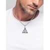 iFFkuwi Minimalist Triangle Pendant Necklace for Men – Sleek and
