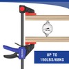 WORKPRO 12" Clamps for Woodworking 2-Pack, Quick-Release Wood Clamps/Spreader Light
