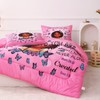 GRAT TIOC Black Girl Comforter Set Twin for Kids Teens,God