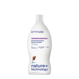 ATTITUDE Dish Soap, EWG Verified, Plant-Based & Vegan Dishwashing Liquid, Naturally Derived, Olive and Coriander Scent, 23.7 Fl Oz