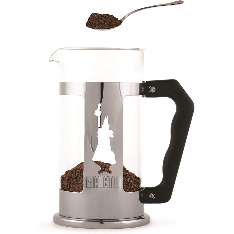 Bialetti Coffeepress French Press Coffee Maker, 8 Cup, Preziosa Stainless