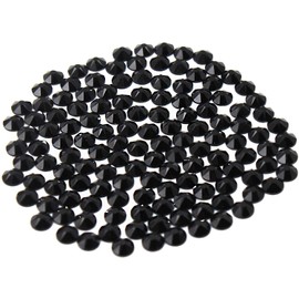 Preciosa Viva Rhinestones - No Hotfix Flatback - Jet - SS16 (4mm) - Choose Your Quantity (72)