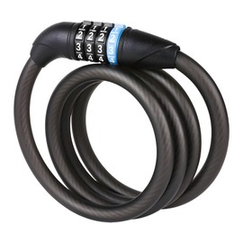 YEWILD Bicycle Key Lock, Wire Lock, Dial, 4 Digits, Anti-Theft, Durable, High Cut Resistance, Zinc Alloy, Waterproof, Rustproof, Durable, Length 45.3 inches (115 cm), Thickness 0.4 inches (9 mm), Lightweight, Compact, Portable, Convenient, Road Bike, MTB