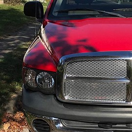 Spec-D Tuning Black Headlights Compatible with Dodge Ram 1500 2500 3500 2002-2005 L+R Pair Head Light Lamp Assembly