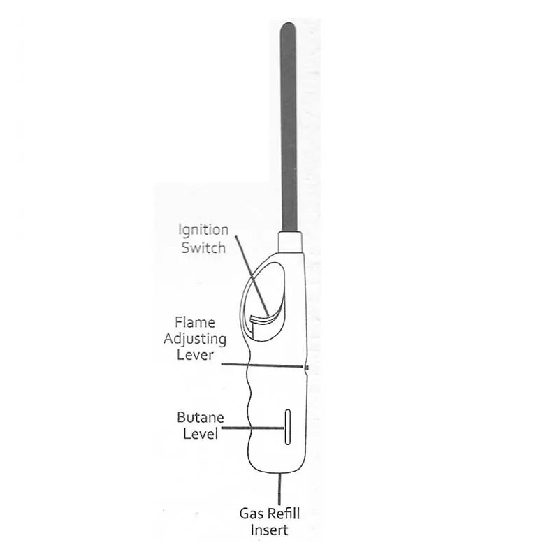 Hammerstone Refillable Butane Lighter for BBQs,Fireplace