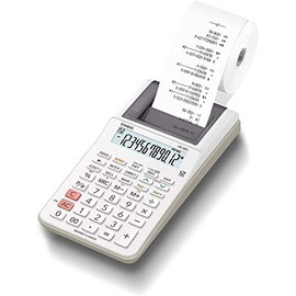 Casio HR-8RC-WE Handy 12-Digit Printer Calculator