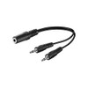 Wentronic 50472-GB 0.2m 2 x 3.5 mm Mono Plug to