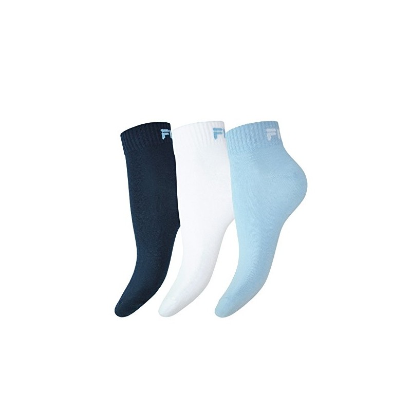 Fila 3 pairs of socks Quarter sneaker socks Trainer unisex
