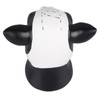 Black White Cow Head Wearing Glasses Statues Resin Stable Glasses